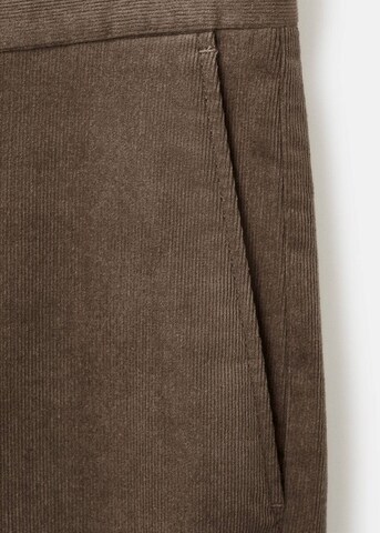 MANGO MAN Regular Hose 'Voyage' in Braun