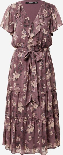 Lauren Ralph Lauren Kleid 'CHARMAINE' in hellbeige / taubenblau / rotviolett / schwarz, Produktansicht