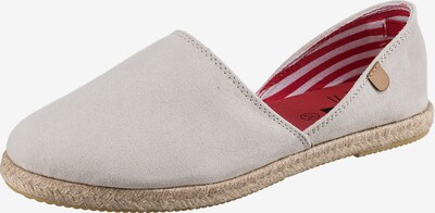 Inselhauptstadt Espadrille in braun / weiß, Produktansicht