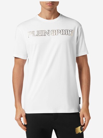 T-Shirt 'Tiger' Plein Sport en blanc
