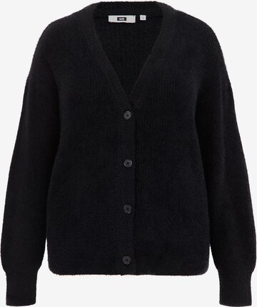 WE Fashion Knit Cardigan in Black: front