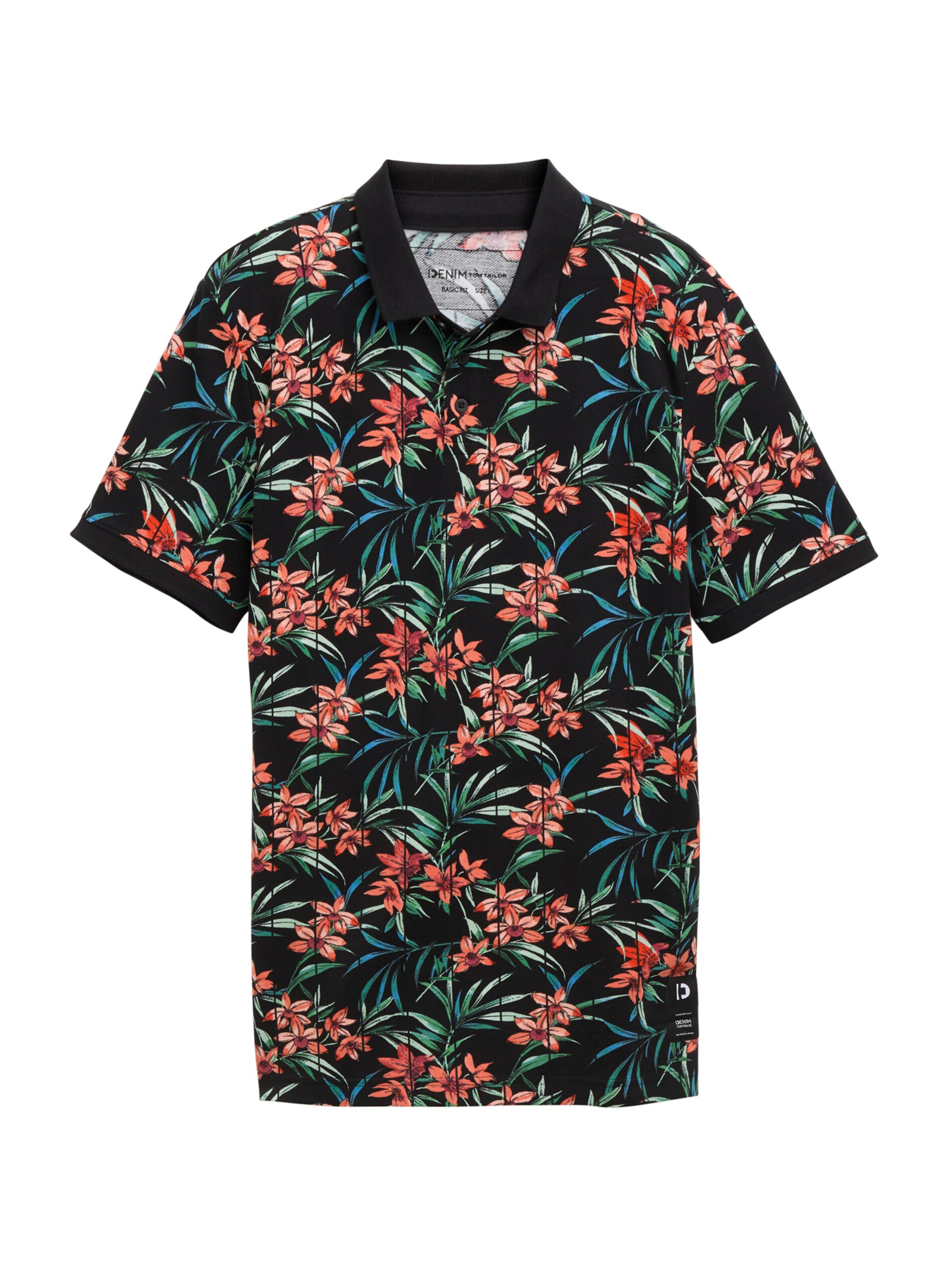 TOM TAILOR DENIM Shirt in Black: front