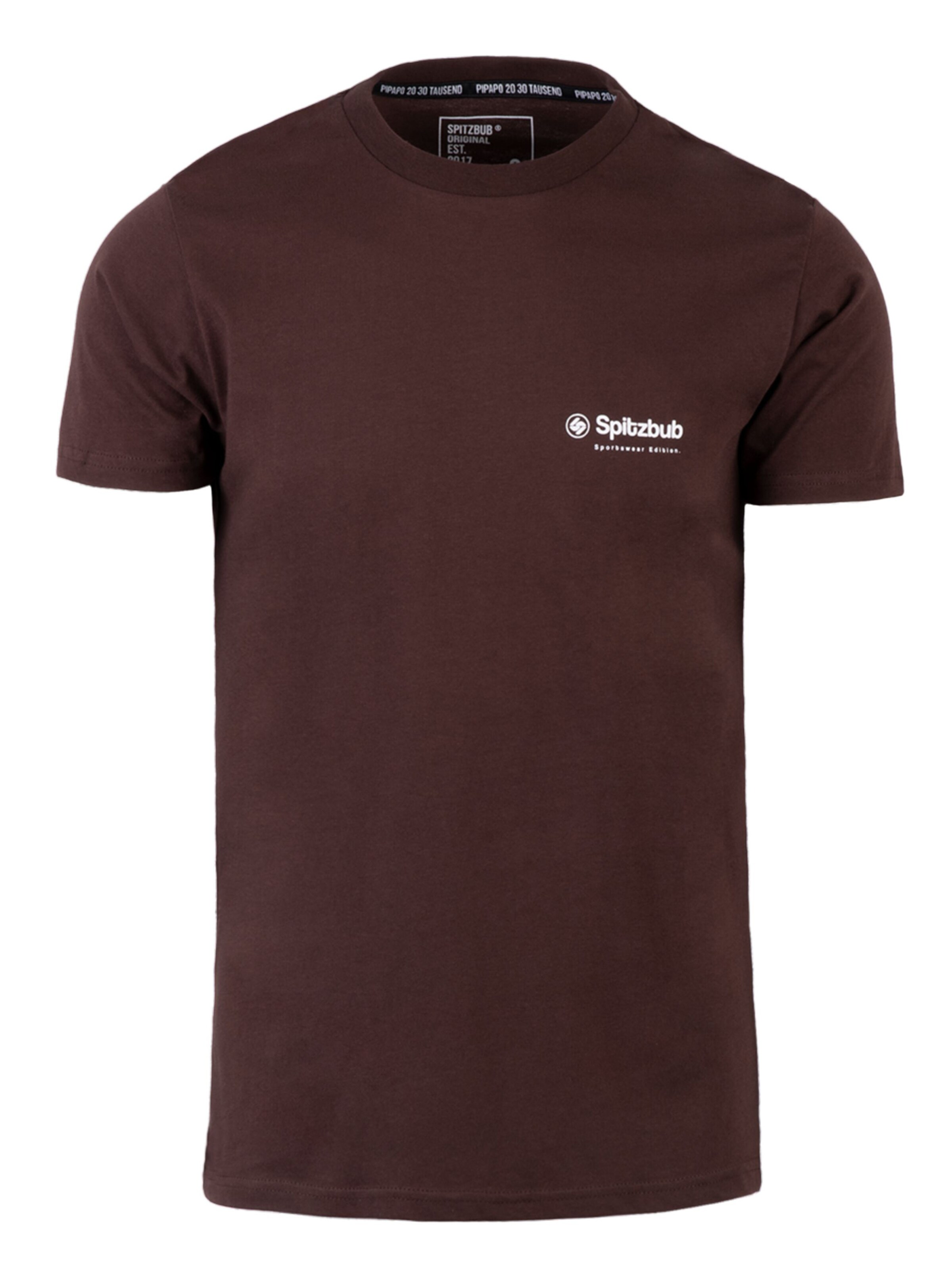 SPITZBUB Shirt 'Ludis' in Bruin: voorkant