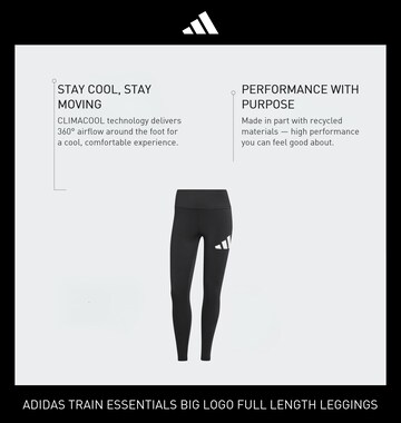 ADIDAS PERFORMANCE - Skinny Pantalón deportivo 'Essentials' en negro
