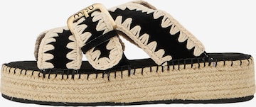 Mule MOU en noir : devant