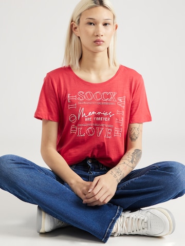 Soccx Shirt 'Memory Lane' in Rood: voorkant