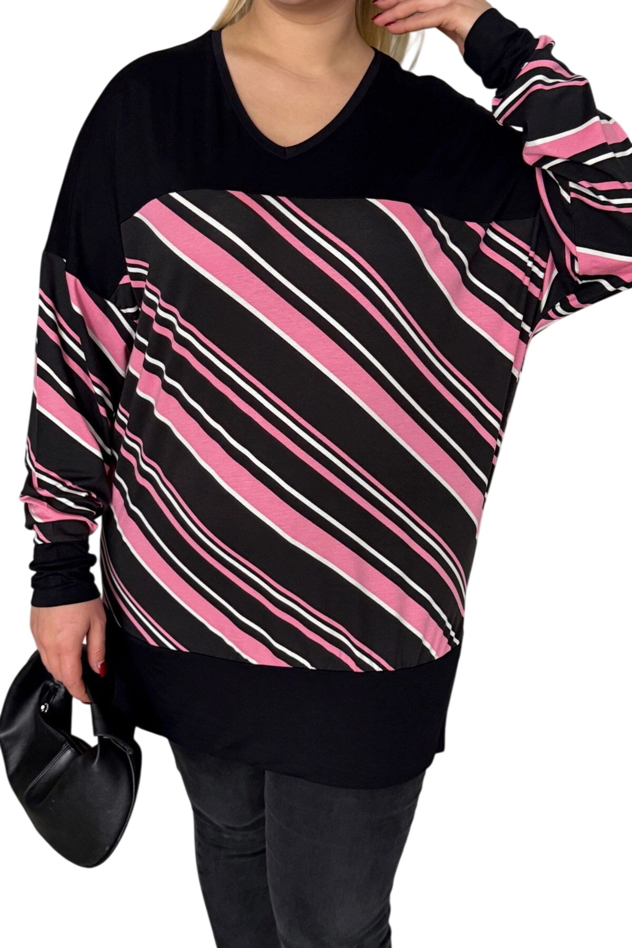 Stil Diva Shirt in Schwarz