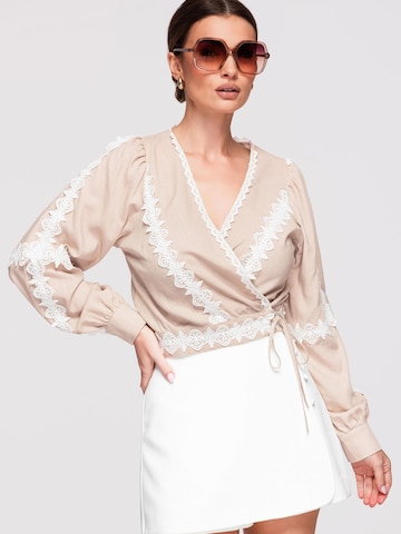 Camicia da donna di Ombre in beige