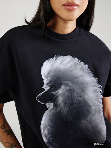 BOSS - Camiseta 'Elne' en negro