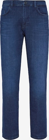 mėlyna Boggi Milano Prigludęs Džinsai: priekis