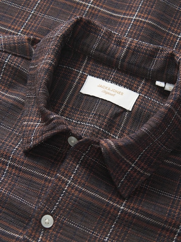 JACK & JONES Regular Fit Hemd in Braun