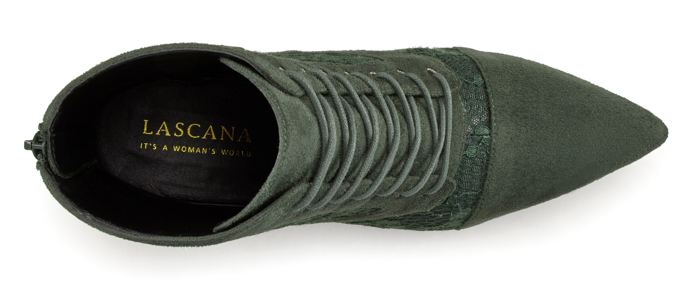 LASCANA Μποτάκι με κορδόνια σε πράσινο