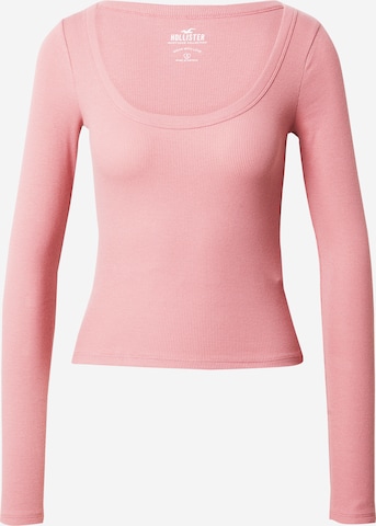 HOLLISTER Tričko – pink: přední strana