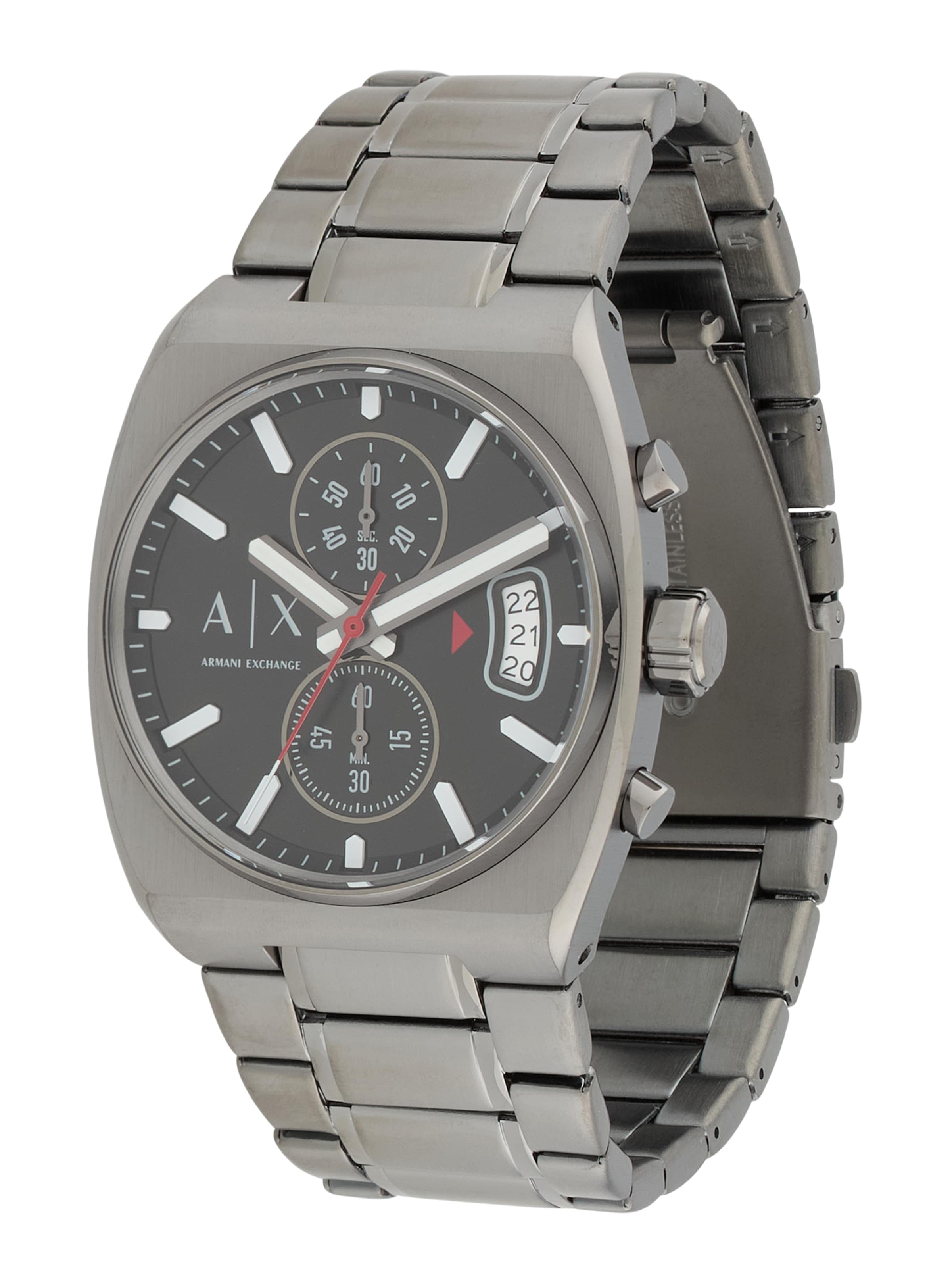 ARMANI EXCHANGE Аналоговые часы в Серый: спереди