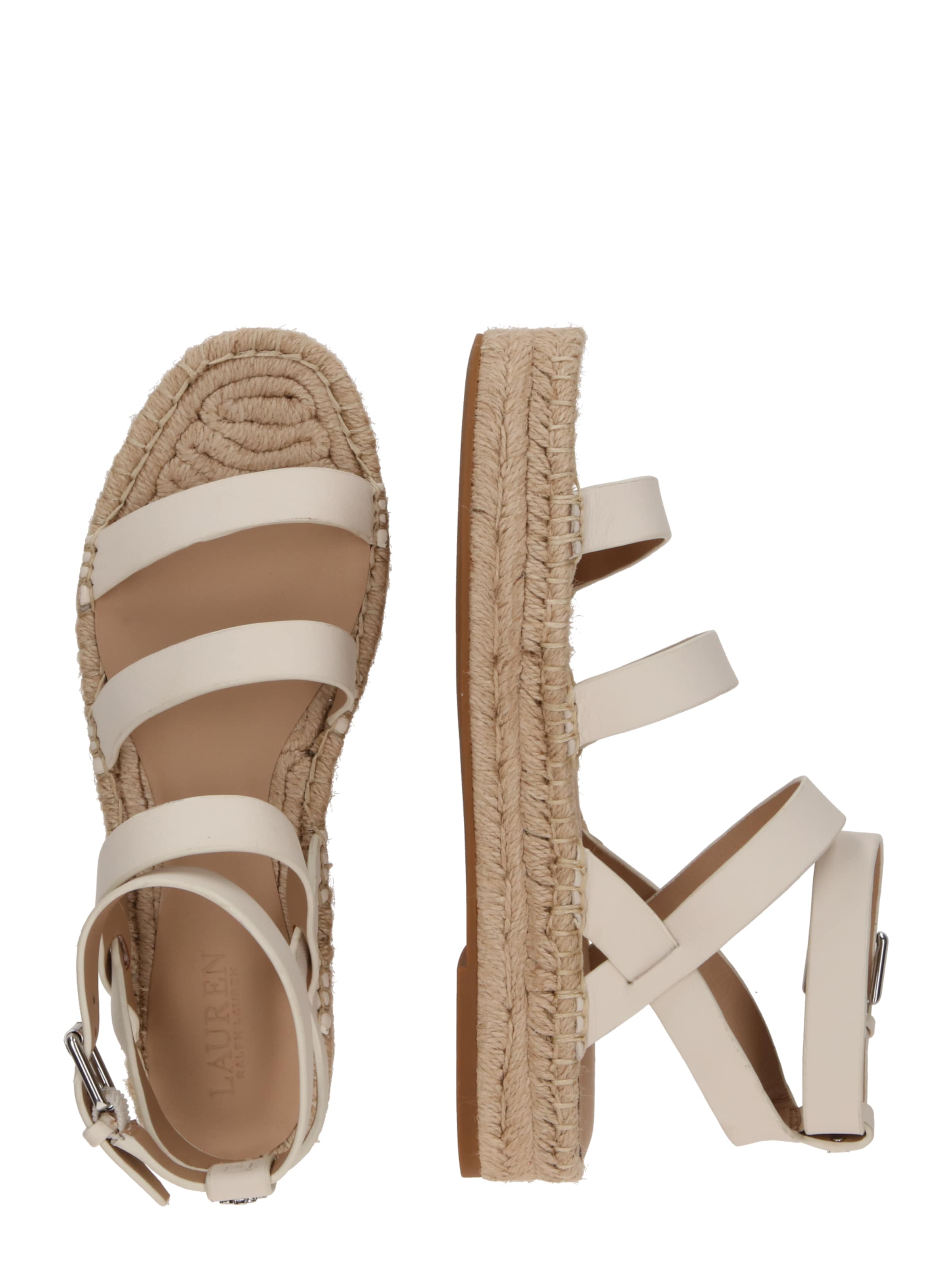 Sandalo con cinturino 'POLLY' di Lauren Ralph Lauren in bianco