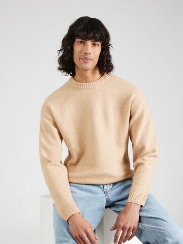 Pull-over 'OLLIE' JACK & JONES en beige : devant
