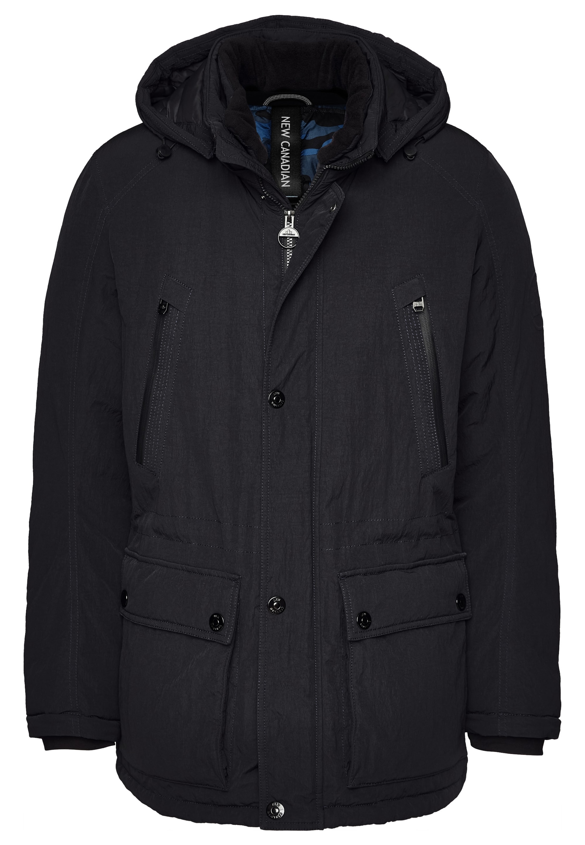 NEW CANADIAN Winter Parka in Black: front