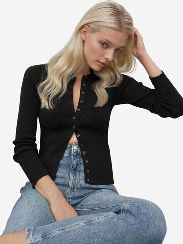 Cardigan Hiccup en noir : devant