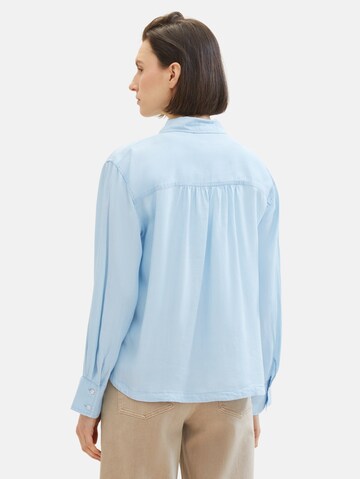 TOM TAILOR Bluse in Blau