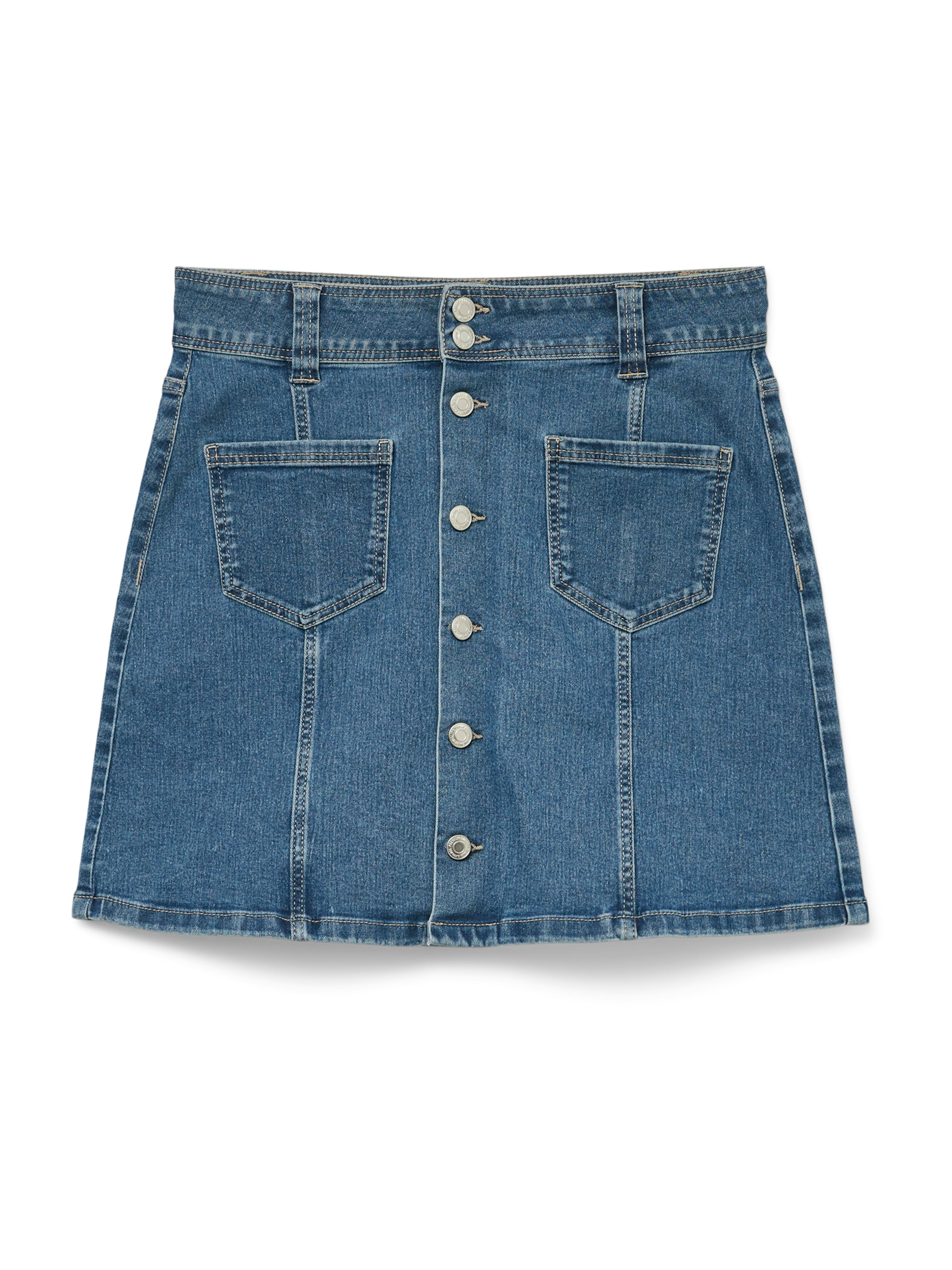 Vero Moda Petite - Saia &#x27;VMPETRA&#x27; em azul: frente