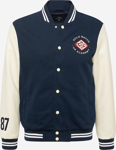 La Martina Between-Season Jacket in Navy / Red / natural white, Item view