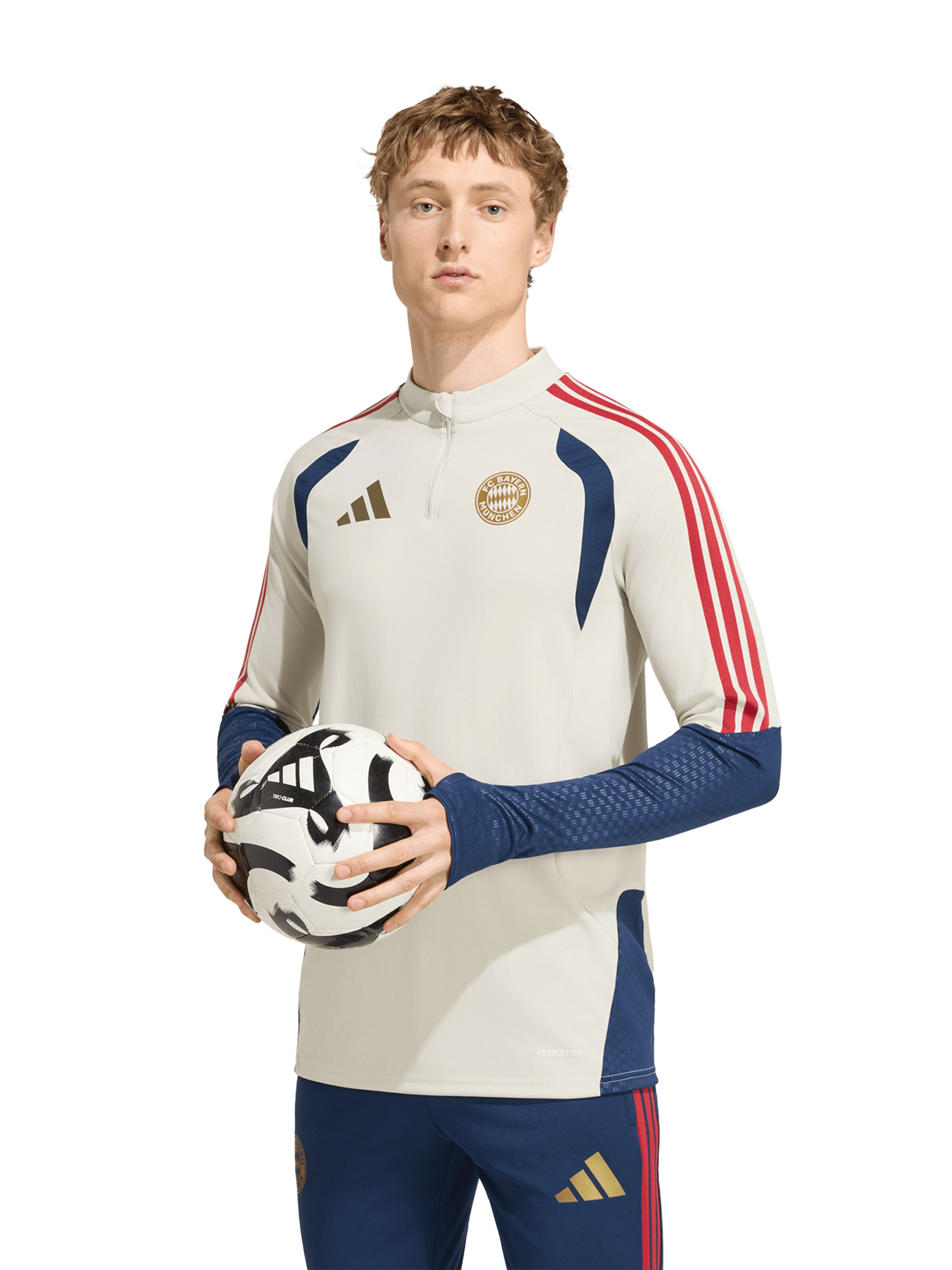 ADIDAS PERFORMANCE Trainingstop Teamline in Weiß: Vorderseite