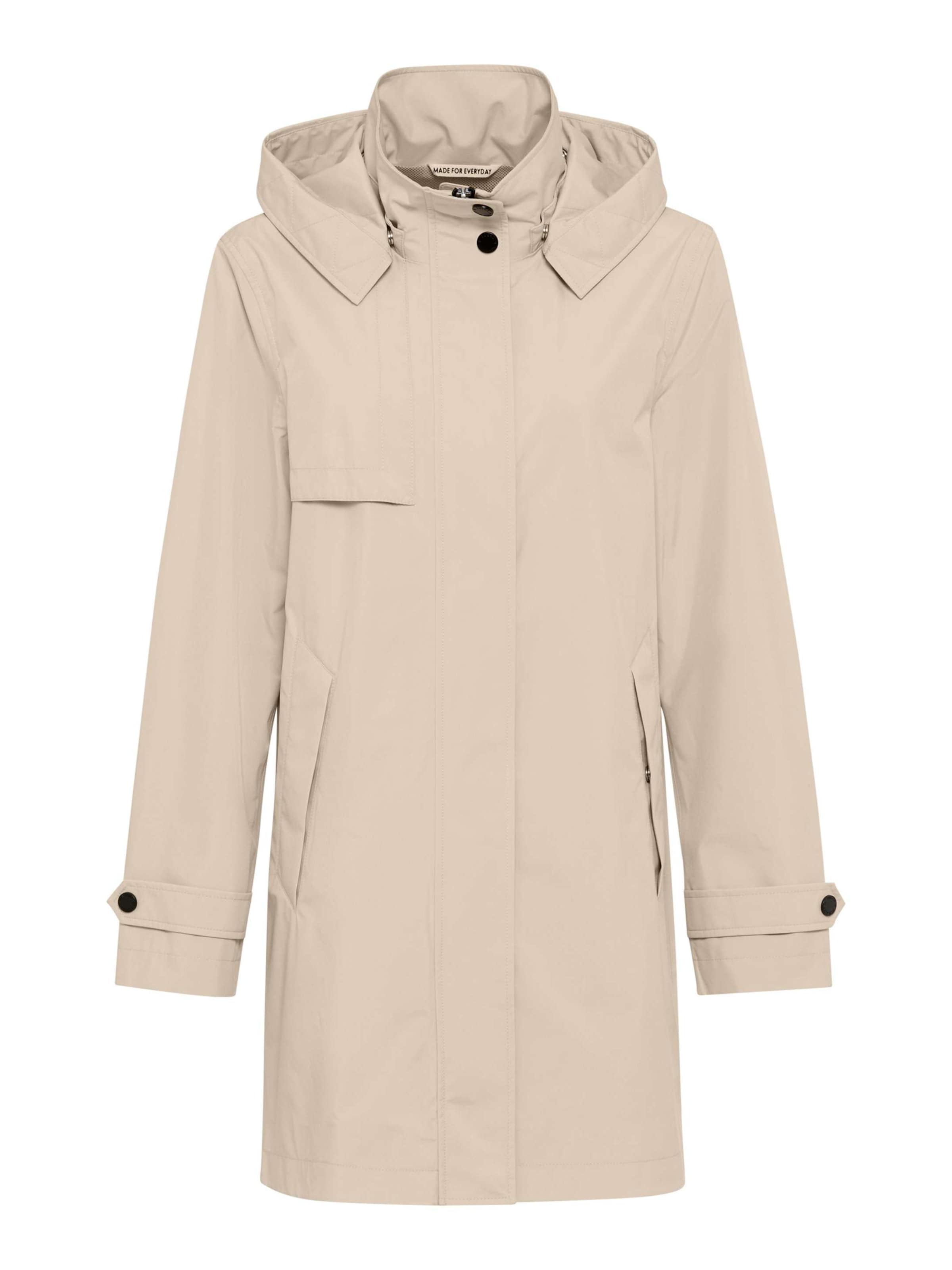 Fuchs Schmitt Between-Seasons Coat in Beige: front