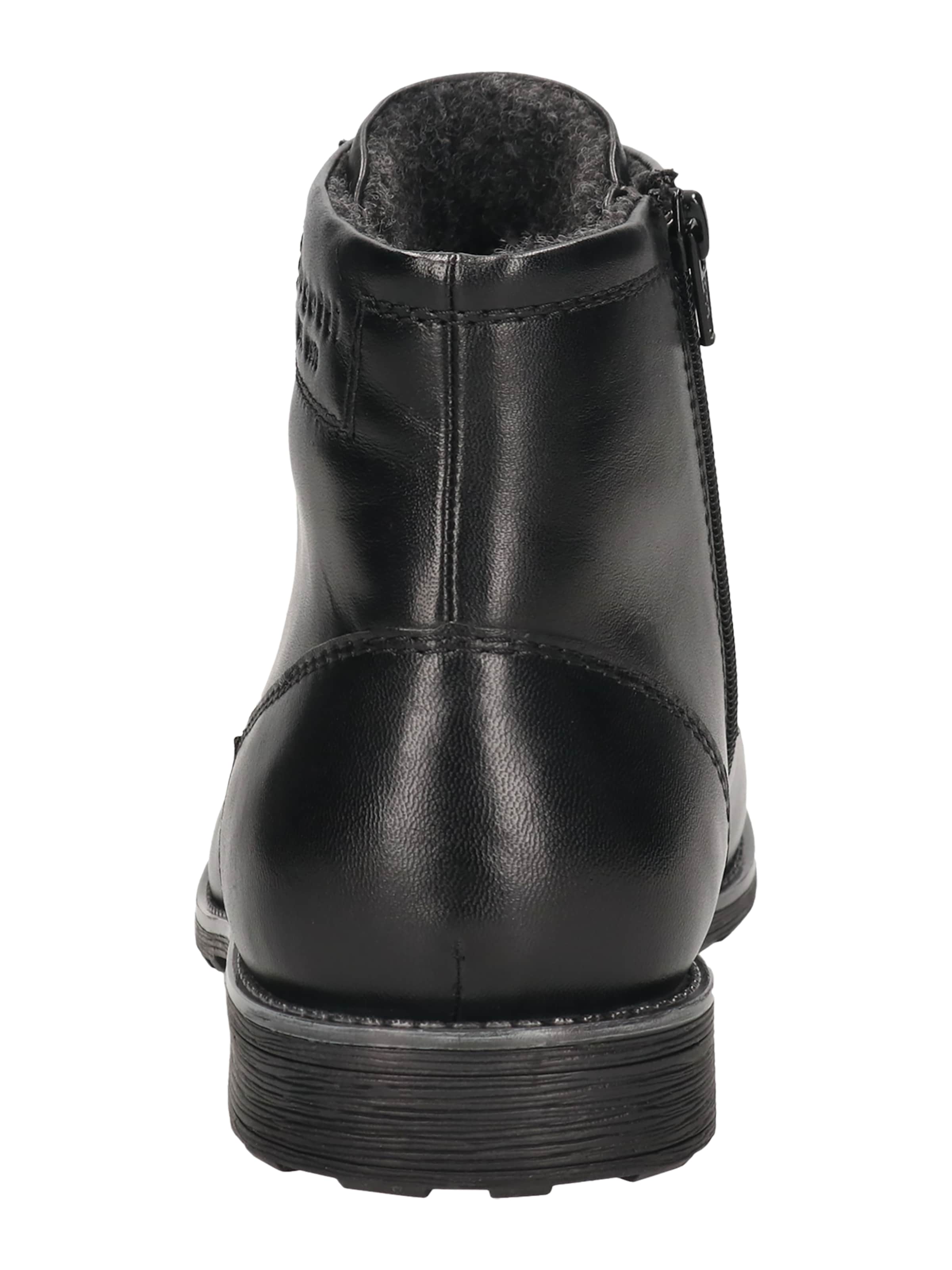 Boots stringati di bugatti in nero