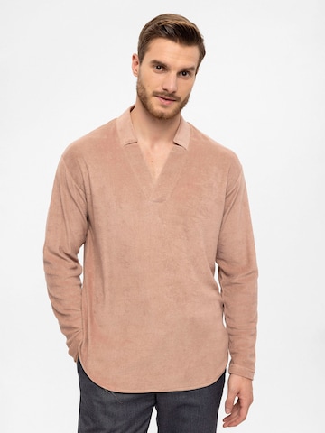 Antioch T-shirt i beige: framsida