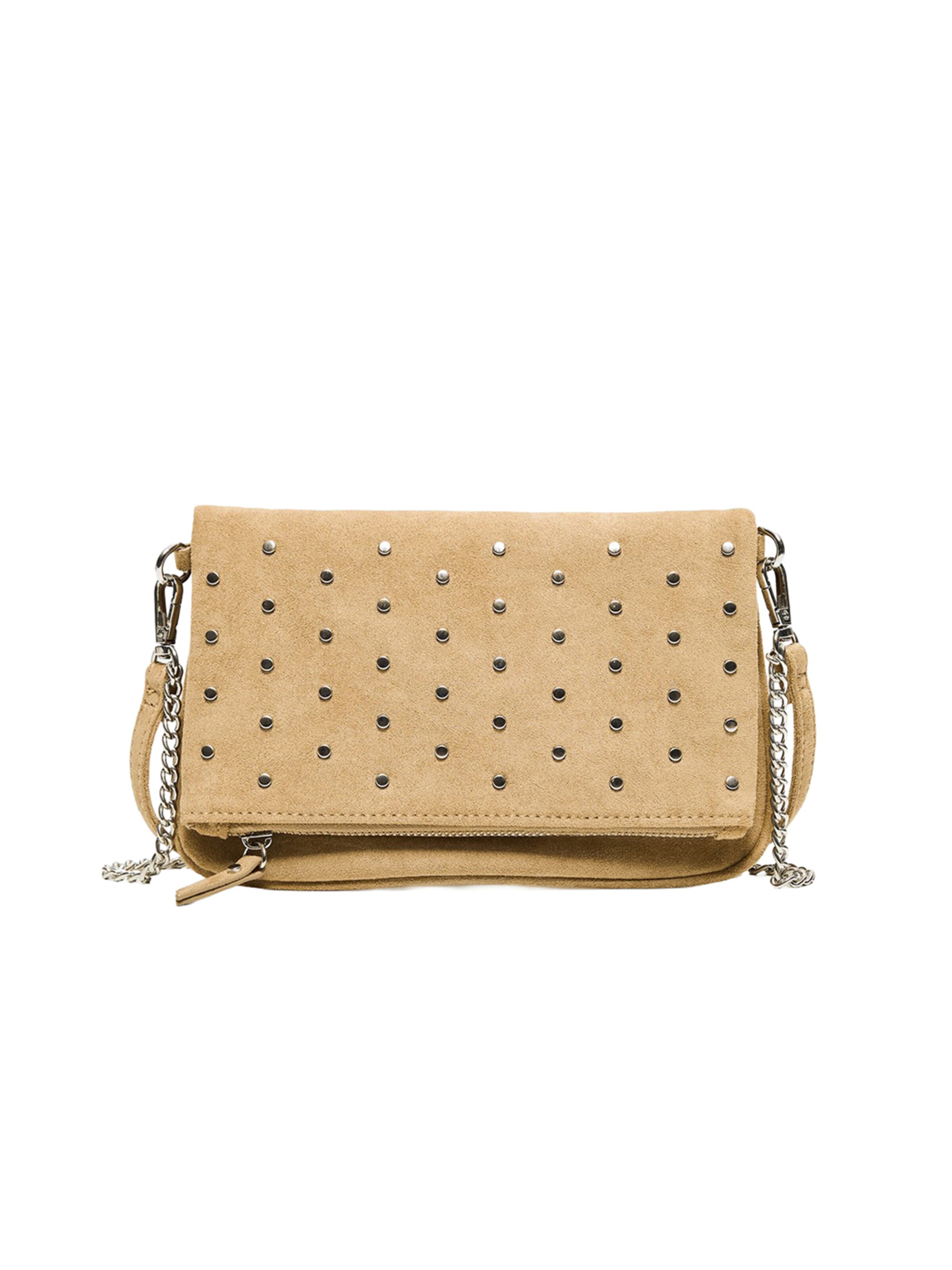 Bershka Sac à bandoulière en One Size en beige clair, Vue avec produit