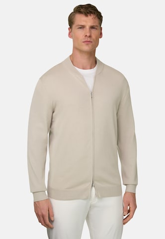 Vestes en maille Boggi Milano en beige : devant