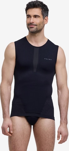 FALKE Base Layer in Schwarz: Vorderseite