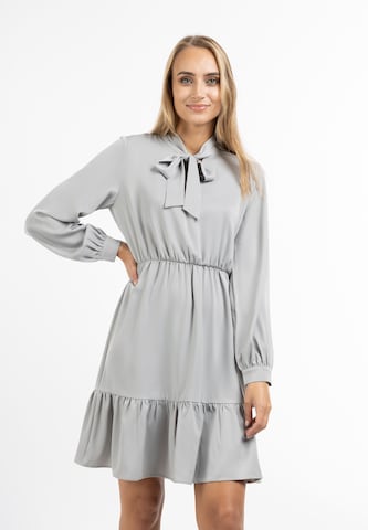 Robe-chemise usha BLACK LABEL en gris : devant