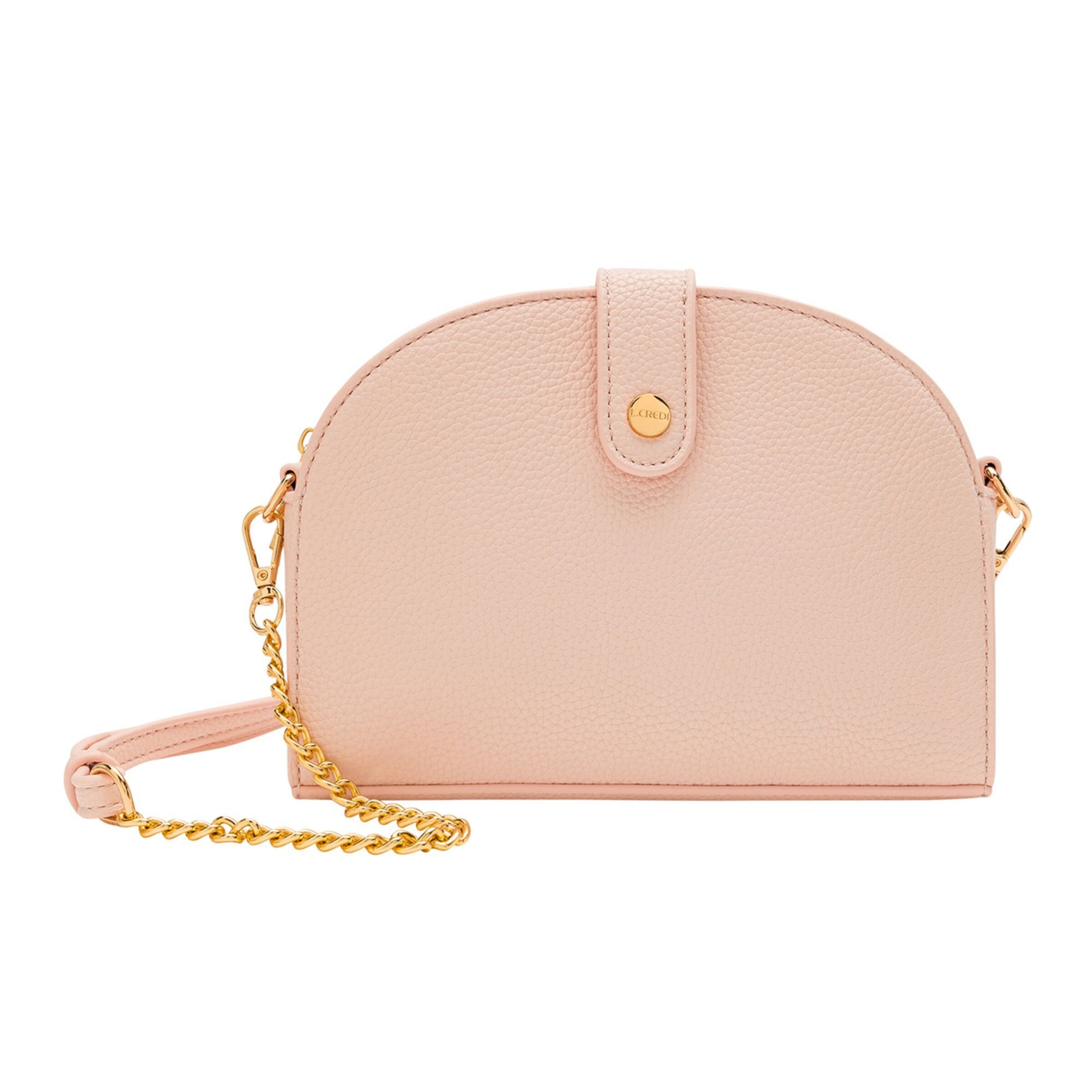 Sac à bandoulière 'Nelia' L.CREDI en rose : devant