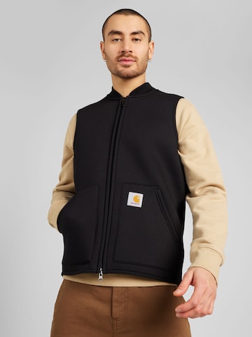 Carhartt WIP Bodywarmer 'Lux' in Zwart: voorkant