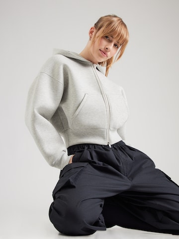 WEEKDAY - Sudadera con cremallera en gris: frente