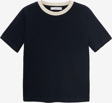 MANGO T-Shirt 'CONTRI-H' in Blau: Vorderseite