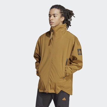 ADIDAS SPORTSWEAR Outdoor jacket 'MYSHELTER' in Brown