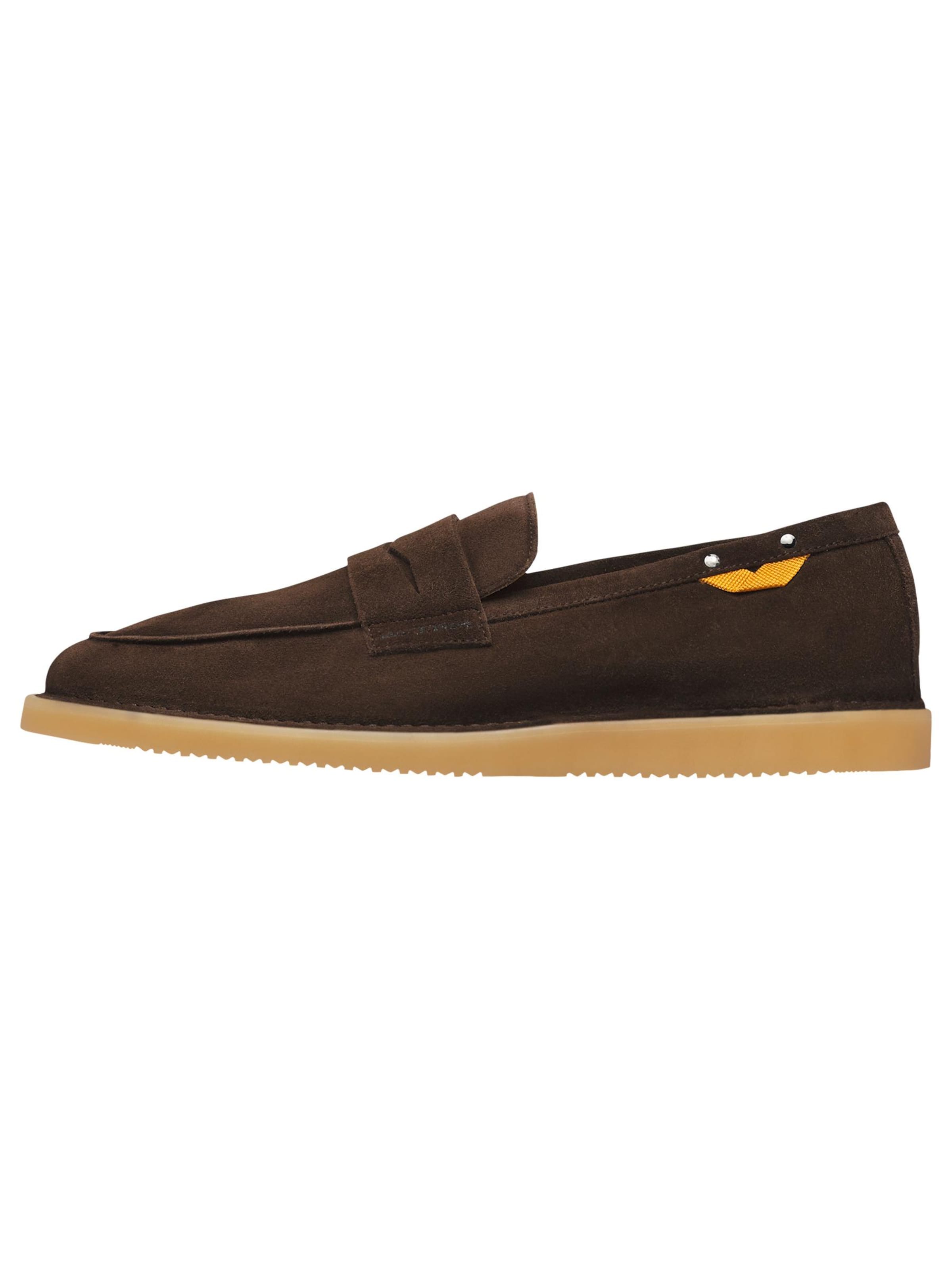 Voile blanche Mocassins 'BULL 03' in Bruin: voorkant