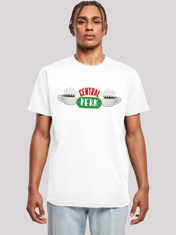F4NT4STIC Shirt 'Friends TV Serie Central Perk' in Wit: voorkant