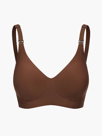 cfab (formerly creamy fabrics) Bustier BH 'Comfort Maternity Still-BH ohne Bügel' in Bruin: voorkant