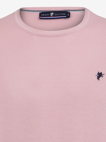 DENIM CULTURE Sweater 'Manno' in Pink