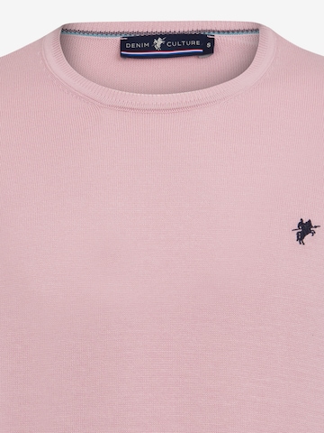 DENIM CULTURE Pullover 'Manno' in Pink