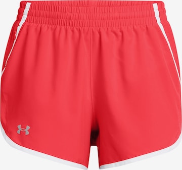 UNDER ARMOUR Sports trousers 'Fly By 3' in Red: front