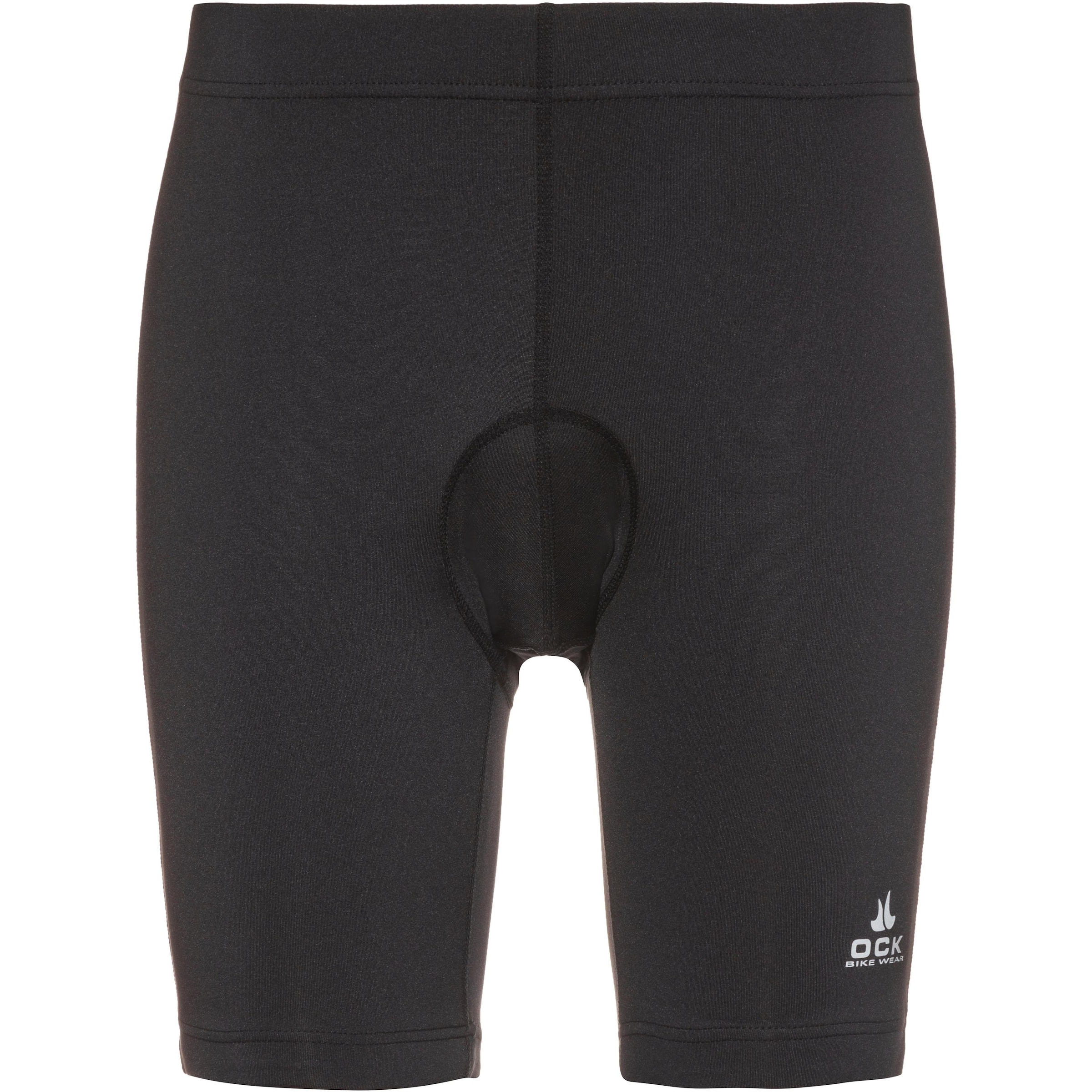 OCK Skinny Sportshorts in Schwarz: Vorderseite