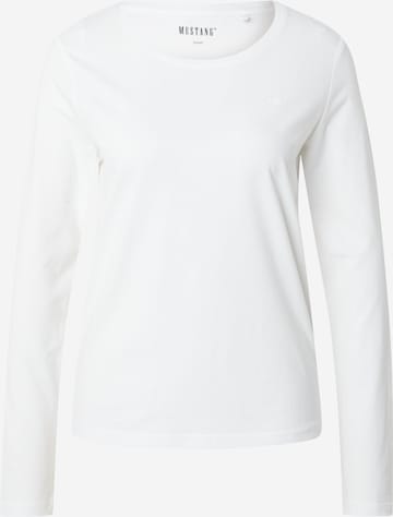balta MUSTANG Marškinėliai 'Elly': priekis