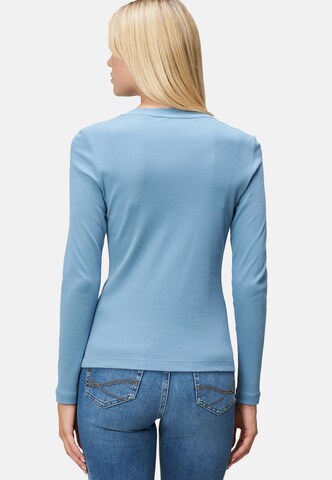 zero Jersey-Shirt mit Wellenkante in Blau