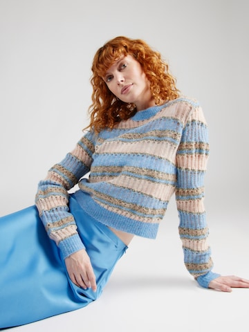 FRAME Sweter w kolorze niebieski: przód