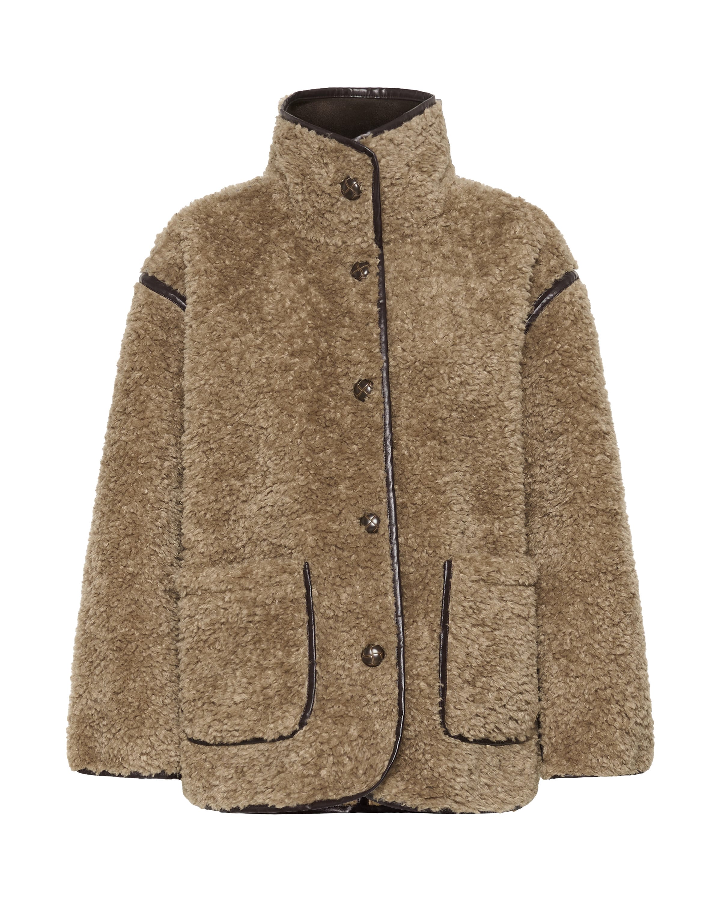 SAINT TROPEZ Tussenjas 'Samantha' in Bruin: voorkant