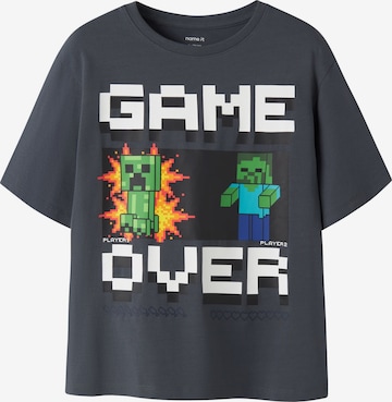 T-Shirt 'Minecraft' NAME IT en gris : devant